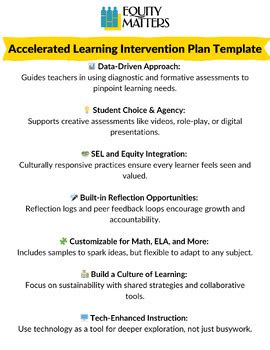 Image result for Accelerated Learning Plan Template