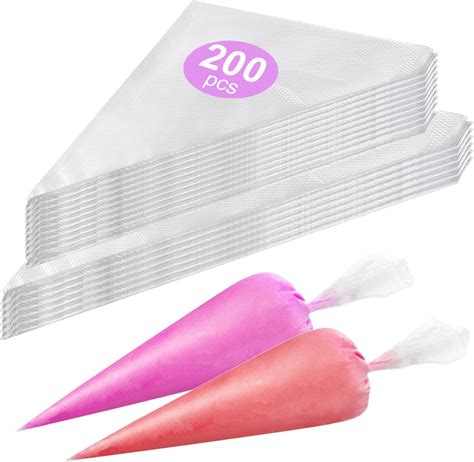 Amazon.com: 200 Pack Thickened Piping Bags- 12 & 16 Inch Anti-Burst ...