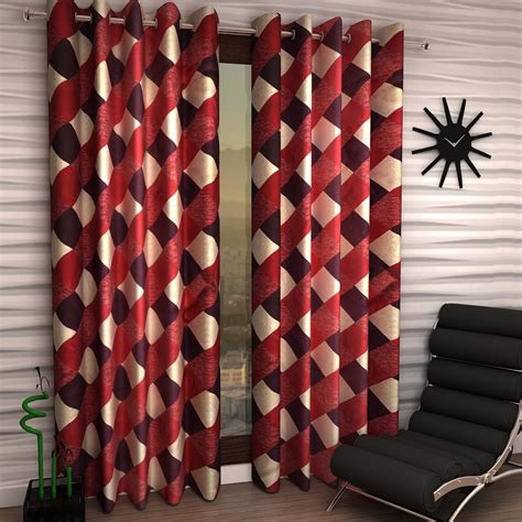 Buy Home Sizzler Set of 2 Long Door Curtains - 9 Feet Long Online at ...