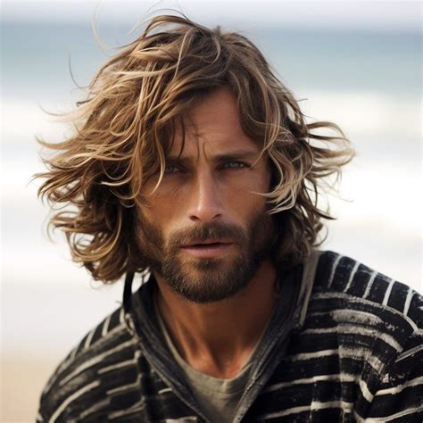 Long Hairstyles Wavy Men