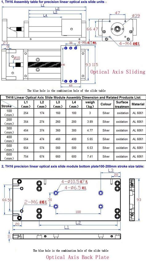 Buy Linear Stage Actuator 100mm Manual Sliding Table Ballscrew 1605 ...