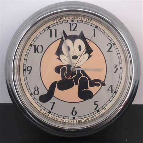 Vintage Felix the Cat Wall Clock - Demons and Merveilles