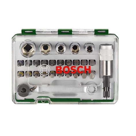 Bosch 2607017160 Screwdriving Set with Mini Ratchet (27 Pieces)- Buy ...