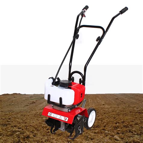 Buy Lightweight Mini Tiller Cultivator Powered 2-Stroke Air-Cooled 52cc ...