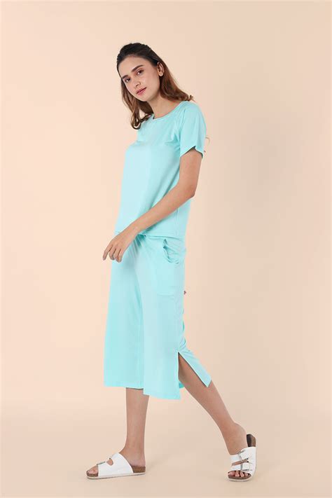 Insanely Soft TENCEL™ Modal Culotte Set- Icy Blue – NiteFlite