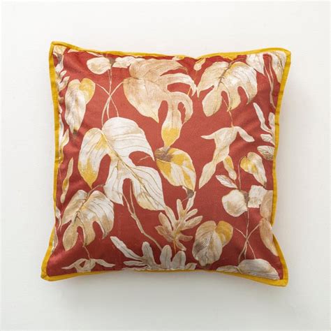 Buy Medley Brown Printed Cushion Cover - 40x40cm from Home Centre at ...