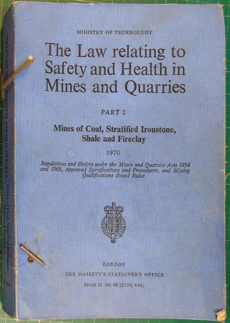 Mines of Coal, Stratified Ironstone, Shale and Fireclay (Pt. 2) (Law ...
