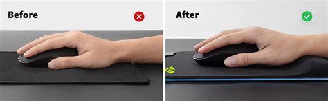 Archer Tech Lab Gaming Mouse Pad with Gel Memory Foam Wrist Support ...