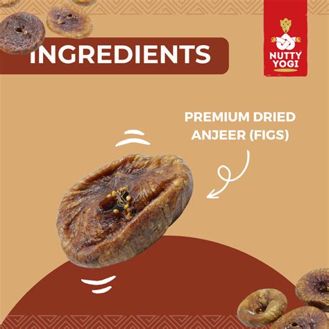 Nutty Yogi Premium Dried Afghani Anjeer 500g | Dried Figs | Rich Sourc