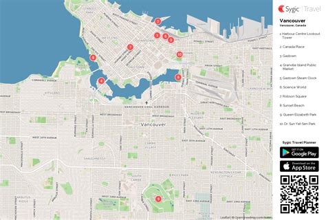 Vancouver Printable Tourist Map | Sygic Travel