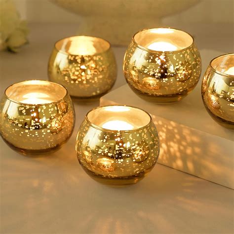 Amazon.com: Ainfame 24pcs Gold Votive Candle Holders for Tealight ...