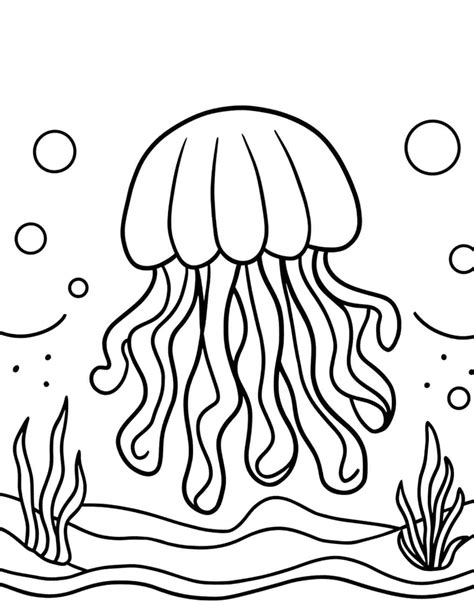 20 Fun and Friendly Jellyfish Coloring Pages – My Coloring Spot