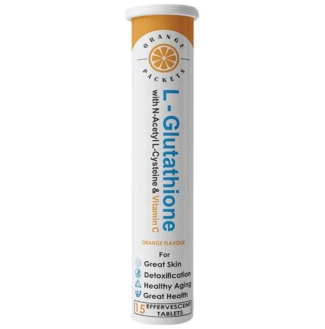 Orange Packets L-Glutathione with NAC & Vitamin C for Detoxification ...