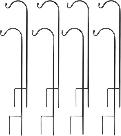 Urban Deco 8PK Heavy Duty Shepherds Hook, 37' Inch Tall Adjustable ...