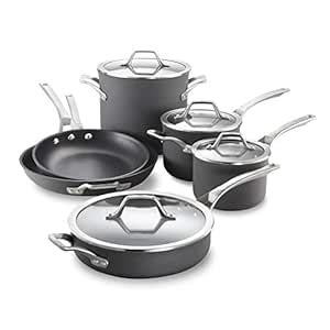 Buy Calphalon Signature 10 Piece Set|Hard Anodized Nonstick Pots, Black ...