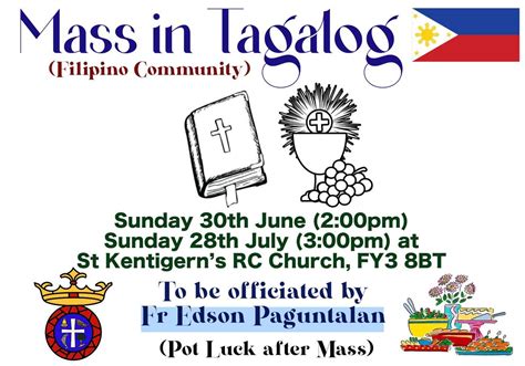 Filipino Mass in Tagalog, 25A Newton Drive, FY3 8BT Blackpool, United ...