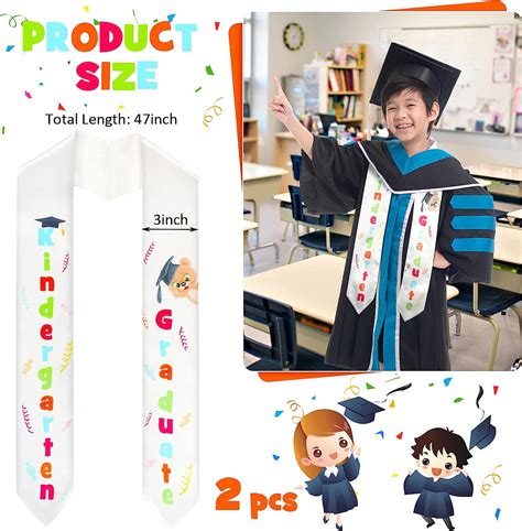 Preschool Kindergarten Graduation Stole 2 Pcs | Ubuy India
