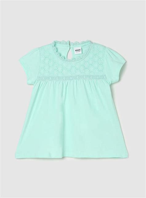 Buy Girls Knit Top with Schiffli Yoke Online at just Rs. 449.0 ...