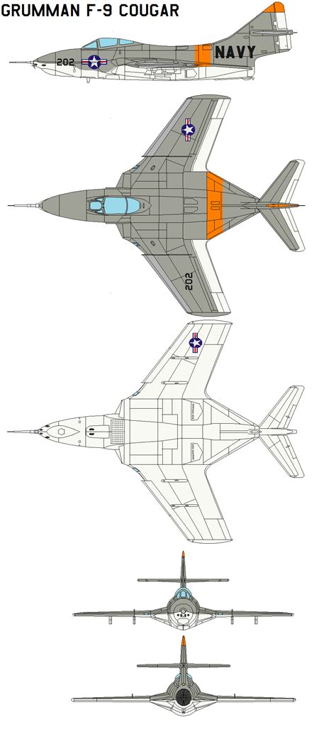 Grumman F-9 Cougar by bagera3005 on DeviantArt