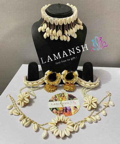 LAMANSH® Trendy Shells 🐚 Jewellery Set for Haldi ceremony – Lamansh