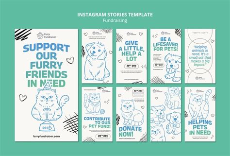 Fundraising event instagram stories | Free PSD