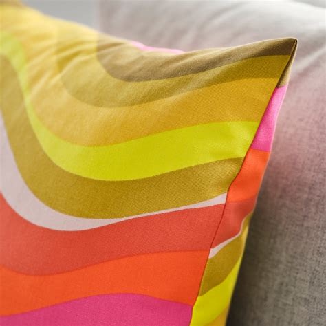 MYGGBLOMSTER cushion cover, bright pink/multicolour, 50x50 cm (20x20 ...