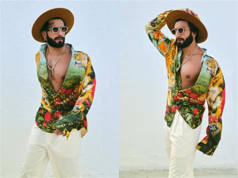 Ranveer Singh looks dapper in animal printed shirt at Anant-Radhika's ...