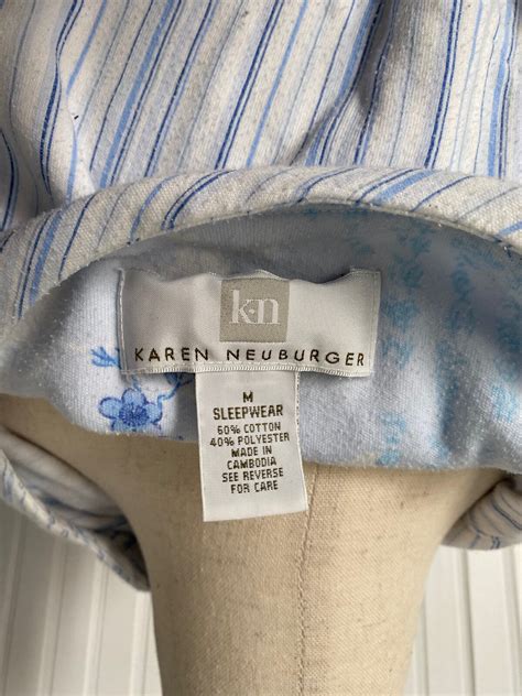Karen Neuburger Nightgown Pajama Gown Women's MEDIUM Flannel Knit ...
