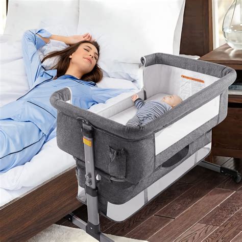 Ihoming Bedside Bassinet for Baby, Infant Bed Side Bassinets Sleeper ...