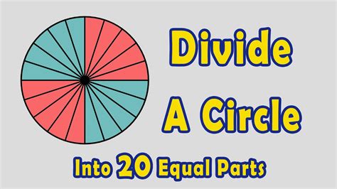 How to Divide a Circle into 20 Equal Parts - YouTube