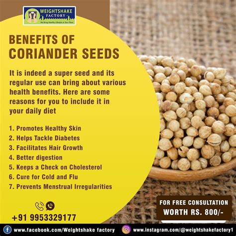 Ground Coriander Benefits