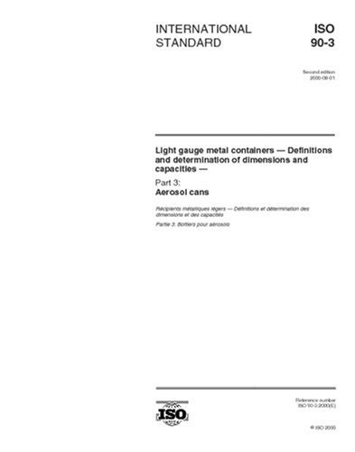 ISO 90-3:2000, Light gauge metal containers - Definitions and ...