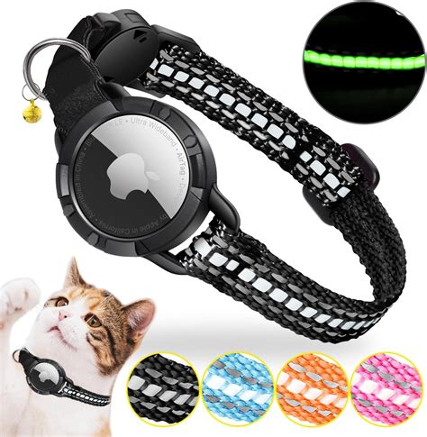 AirTag Cat Collar - Luminous & Reflective Cat Collar,Breakaway Cat ...