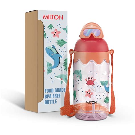 MILTON Sage 650 Sipper PET Water Bottle for School Kids | Food Grade ...