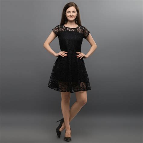 1 piece dress black discount