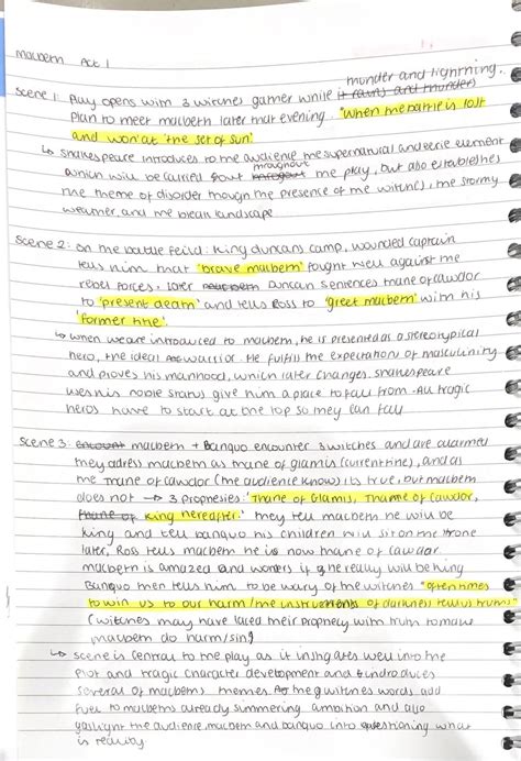 Macbeth Act 1 Summary and Key Insights (English Literature) as PDF ...