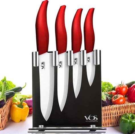 Amazon.com: Vos Ceramic Knife Set, Ceramic Knives Set For Kitchen ...