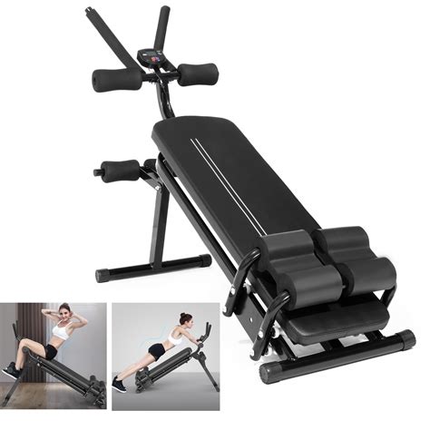 Abdominal Trainer AB Workout Machine Sit Up Bench Supine Board Exercise Machine Home Gym ...