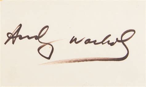 Andy Warhol Signed Soup Can Label and Signature | RR Auction