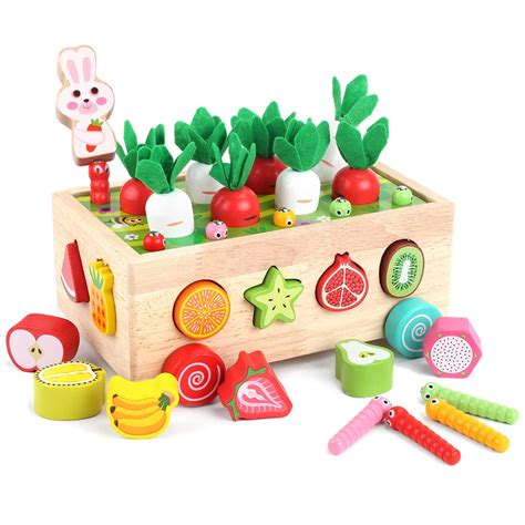 Buy Wooden Montessori Educational Toys for 2 3 4 Year Old Baby Girls ...