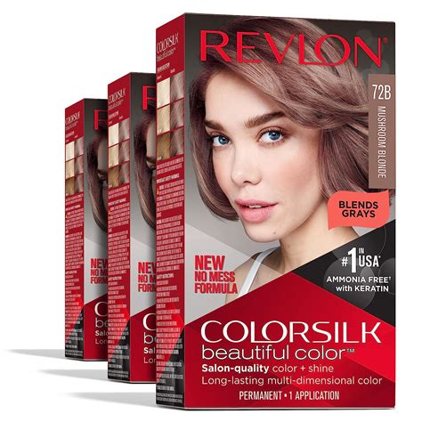 3-Pack Revlon ColorSilk Permanent Hair Color Dye (various colors) from ...
