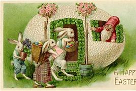 Image result for Vecter Vintage Victorian Easter Bunny