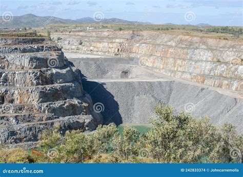 An open cut gold mine. stock photo. Image of open, australia - 242833374