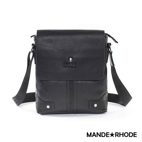 MANDE RHODE - 巴弗洛 - 頂級牛皮條紋造型斜側背休閒包 - X98804 | 斜/肩背包 | Yahoo奇摩購物中心