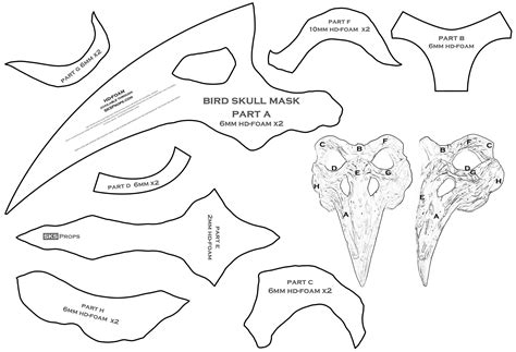 Templates — SKS PROPS | Paper mask diy, Paper crafts, Diy skulls
