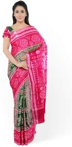 Buy Sohit agro farm Woven Sambalpuri Cotton Blend Multicolor Sarees ...
