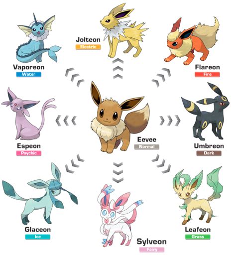 Top 8 Eevee Evolutions in "Pokémon" - HubPages