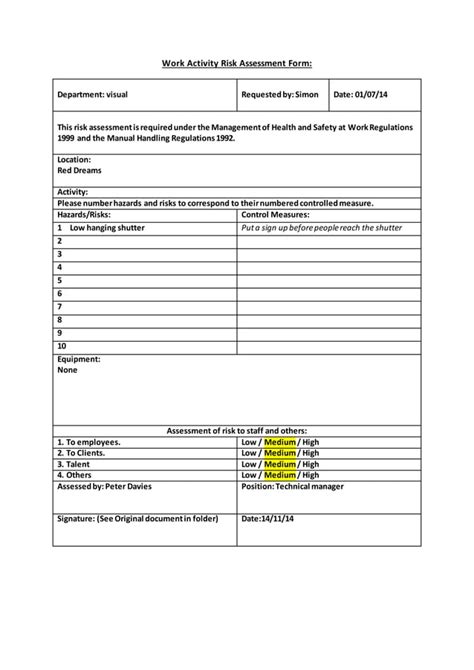 Risk Assessment PDF Example 的图像结果