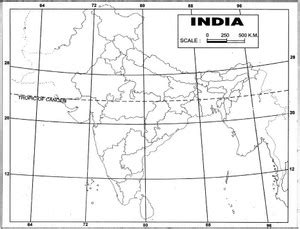 Flipkart.com | CRAFTWAFT OUTLINE POLITICAL MAP OF INDIA BLANK A4 67 gsm ...