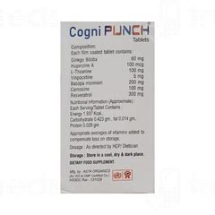 Cogni Punch Tablet 30 - Uses, Side Effects, Dosage, Price | Truemeds
